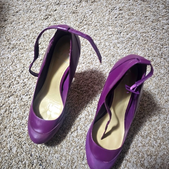 Aldo Purple Two-toned Platform Heels- Sz 8 - Picture 5 of 6